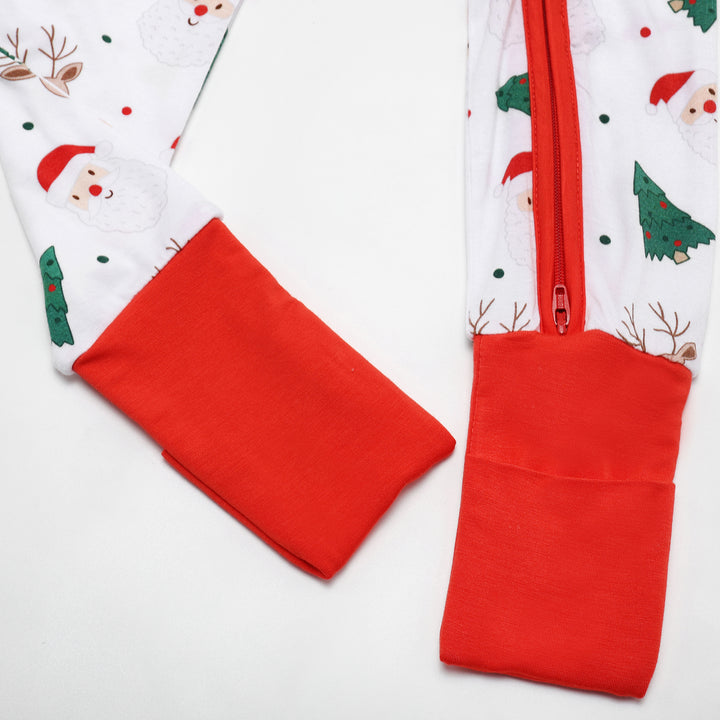 CLASSIC CHRISTMAS ZIPPER ROMPER