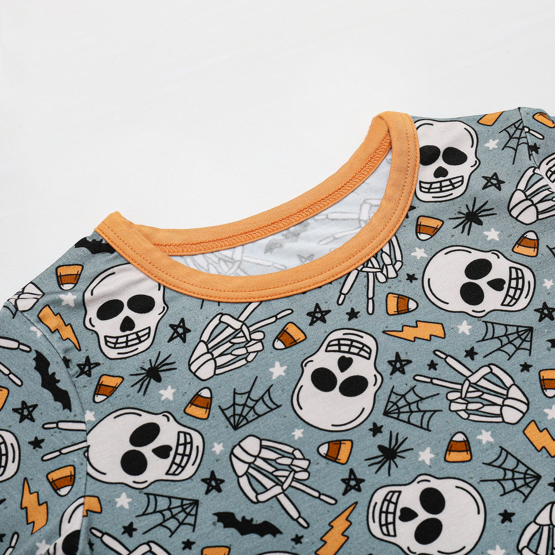 SPOOKY SKELETON TWO PIECE SET