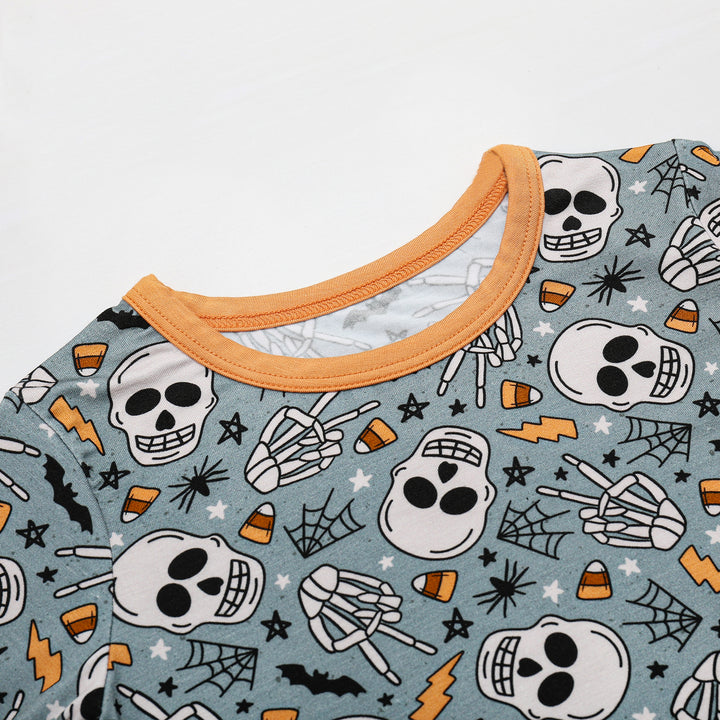 SPOOKY SKELETON TWO PIECE SET