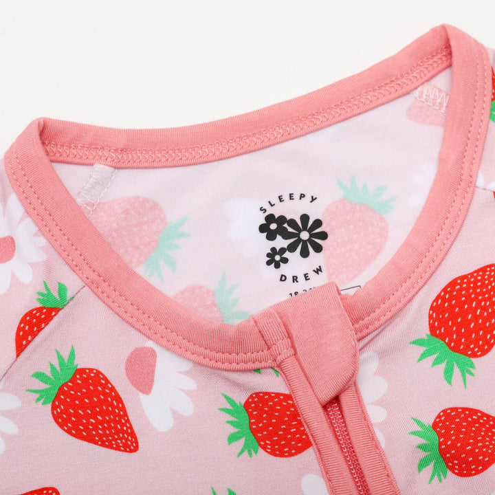 STRAWBERRY ZIPPER ROMPER