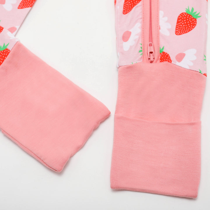 STRAWBERRY ZIPPER ROMPER