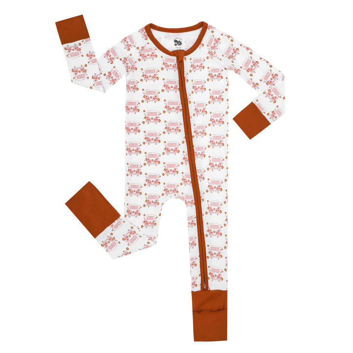 GROOVY VAN ZIPPER ROMPER